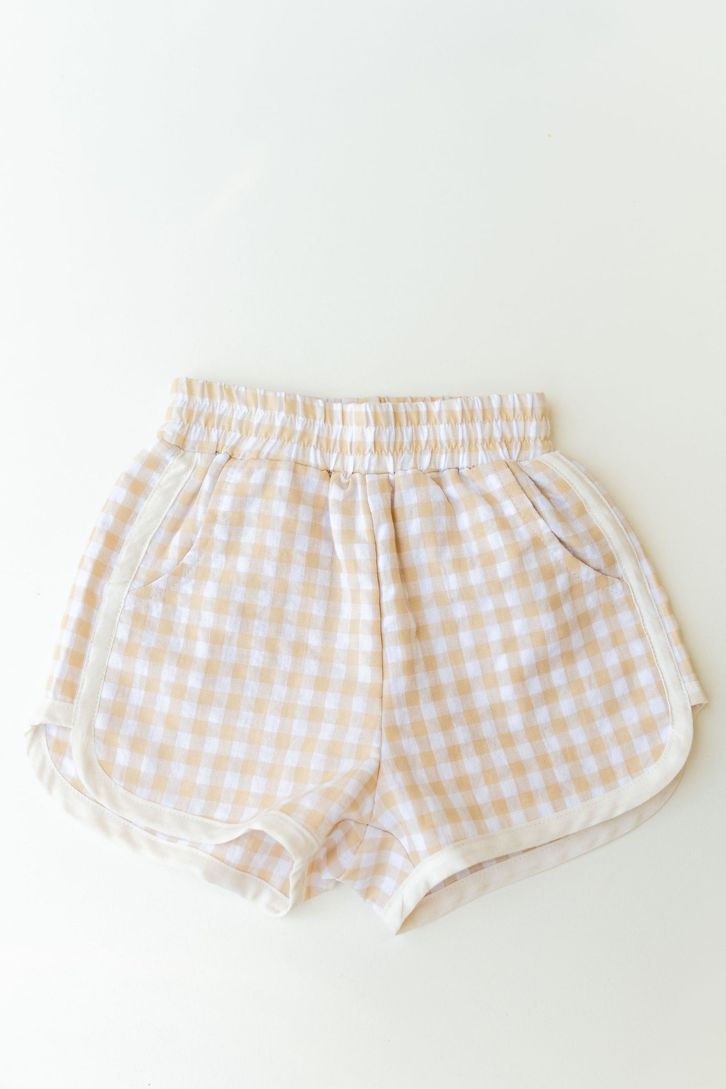 Billy Cream Boy Gingham  Shorts